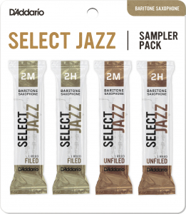 Трости для баритона D'Addario Sampler Pack Select Jazz 2M (4шт) DSJ-L2M