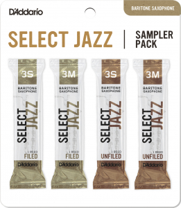 Трости для баритона D'Addario Sampler Pack Select Jazz 3S (4шт) DSJ-L3S