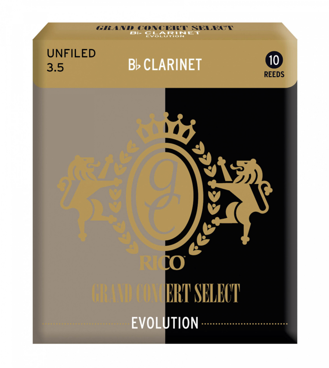 Трости для кларнета Bb Rico Grand Concert Select Evolution №3,5 (1 шт) RGE10BCL350