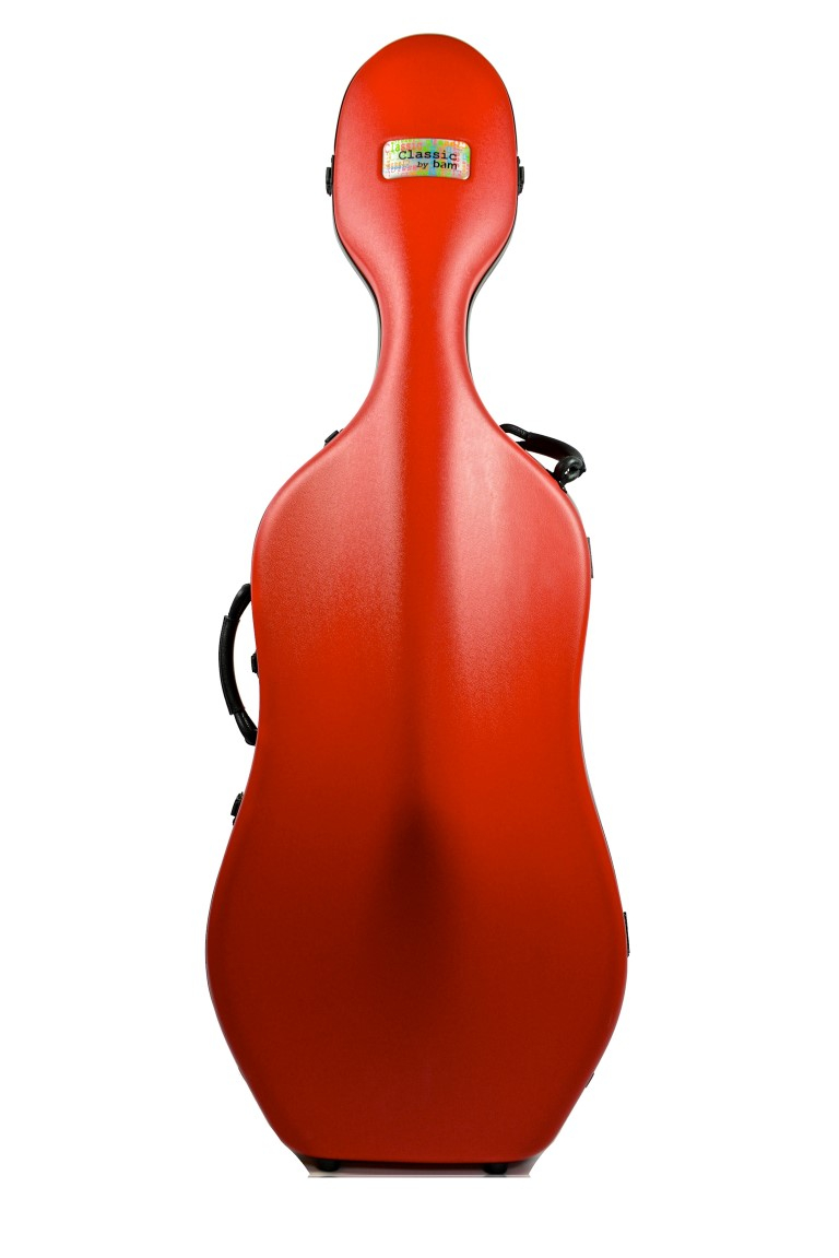 Кейс BAM CLASSIC для виолончели без колес, цвет RED